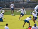 PIX: Kohli & Co take pink ball throwdowns in nets