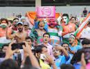 Pink ball Test, PIX: Fans turn up the 'josh' at Eden