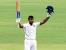 PIX: Agarwal's century gives India upperhand on Day 1