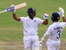 Rohit-Rahane steady India after early wobble