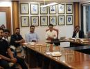 BCCI chief Ganguly meets Kohli, Rohit