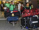 PIX: Depleted Bangladesh touch down in India