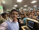 Ganguly's airport selfie takes internet by storm