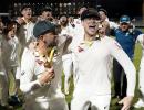 Ashes celebration: Was Smith mocking Leach?