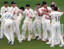 PHOTOS: Bowlers put England on top on rain-hit Day 1