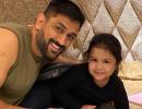 Ziva Dhoni is already missing her papa