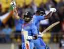 PIX: India edge past NZ again in Super Over thriller