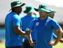 South African cricketers return to training