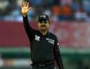 Ranji: Umpire Padmanabhan officiates from both ends