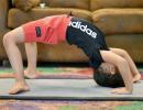 Learn yoga from Suresh Raina's cute daughter