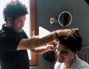 SEE: Sachin gives son Arjun a haircut