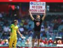 Couple of Adani protestors disrupt 1st ODI