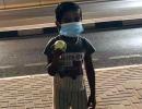 SEE: AB's 6 lands outside stadium; kid finds ball