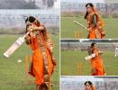 PIX: When you love cricket so much...