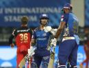 Kishan learning tricks of trade from Pollard, Hardik