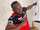 Which IPL team is Usain Bolt cheering for?