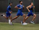 Mumbai Indians hit the ground in Delhi