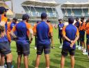 India begin nets session; Shastri, Kohli welcome squad