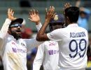 Ashwin goes past Bhajji for most Test wickets in India