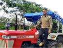 Farmer Dhoni gets into action!