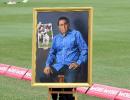 Shastri unveils Gavaskar portrait at Bowral Museum