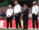 The first lady umpire in a men's Test