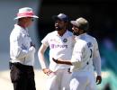 Play disrupted as India's players complain of abuse