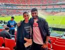 Bumrah-Sanjana watch Euro semis at Wembley