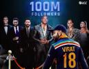 Virat Kohli hits 100M followers on Instagram