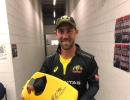 Seat broken by Maxwell's six to be auctioned