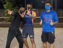 PIX: Rohit, Pandya brothers, Suryakumar join MI squad