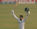 Shreyas Iyer slams century on Test debut