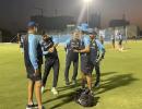 T20 WC: Team mentor Dhoni joins Kohli and Co