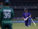 India's players take the knee before Pakistan WC game