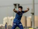 Arjun Tendulkar trains with Mumbai Indians