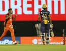 KKR captain blames 'off day with ball' for SRH defeat