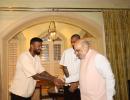 Hardik meets Home Minister Shah ahead of SL series