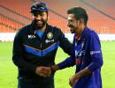 Chahal credits Rohit on his match-winning performance