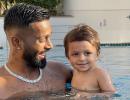 Hardik Pandya and 'coolest water baby'