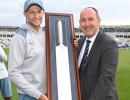 Joe Root honoured with silver bat