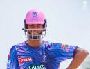 Rajasthan Royals train in pink and blue