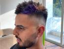 KKR's Nitish Rana's Purple & Gold Hair