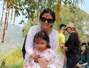 Sakshi and Ziva's Holi celebration