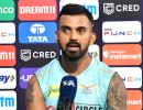 LSG captain KL Rahul reacts after loss against RCB