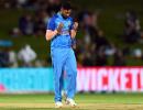 PICS: Rain-hit 3rd T20I tied; India win NZ series