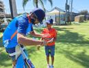 SEE: 11 Year Old Bowler Impresses Rohit