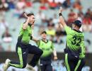 PHOTOS: Ireland upset England in rain-hit match