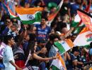 PIX: India Fans Colour SCG Blue