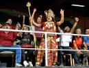 SEE: 'Goddess' At CSK-RCB Game!