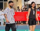 Anushka-Virat Show Off Badminton Skills